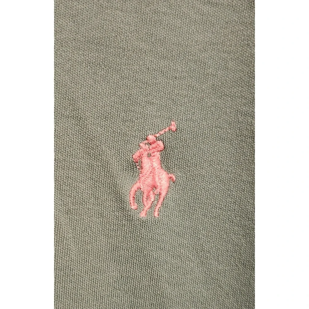 Polo Ralph Lauren Mens M Sage Green Pink Pony Short Sleeve Cotton Polo Shirt